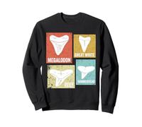 Vintage Shark Teeth Identification Guide Sharks Tooth Retro Sweatshirt