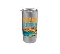 Vintage Sharm El Sheikh Egypt Travel Souvenir Landmark Gift Stainless Steel Insulated Tumbler