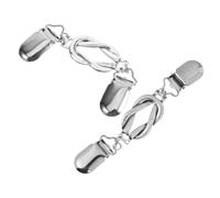 Vintage Shawl Clips Retro Cardigan Collar Pins for Women, 2pcs | Metal Alloy Silver Finish, No Fabric Damage, Quick On-the-go Use, Special Events and Church Services