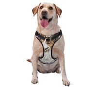 Vintage Sheepdog Wooden Laundry Room No Pull Dog Harness Adjustable Reflective Oxford Easy Control Medium Large Dog Harness