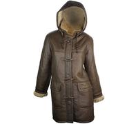 Vintage Sheepskin Duffle Jacket TruClothing Brown XS
