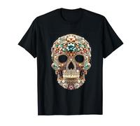 Vintage Shining Diamonds Luxury Antique skull Funny Gift T-Shirt