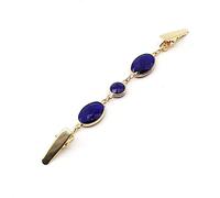 Vintage Shirt Dress Clip Silk Scarf Clip Cinching Collar Attachment Clasp to Prevent Nudity Collar Accessories(Dark blue)