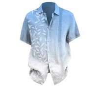 Vintage Shirts for Men Casual Button Down Bowling Shirts 50s Rockabilly Style Short Sleeve Regular Fit Hawaiian Shirts Black Green Pink Sky Blue Grey Pink Navy Purple L XXL 3XL 4XL 5XL 6XL M S XL XS