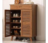 Vintage Shoe Storage nizer for Entryway, Shoe Cabinet with Drawers, 2 to 4 Doors, Hallway Storage Solution, Stylish Shoe Rack for Home Decor