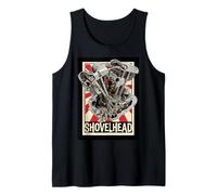 Vintage Shovelhead Motorcycle Engine Cutaway Diagram Retro Tank Top