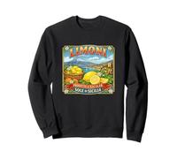 Vintage Sicilia Sicily Italia Italy Lemon Lemoni Crate Label Sweatshirt
