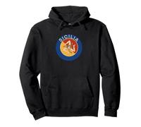 Vintage Sicily Trinacria Symbol Heritage Sicilian Pullover Hoodie