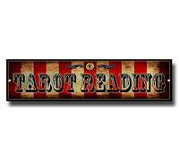 Vintage Sign Designs Tarot Reading Sign, 12'' x 3'', Aluminum