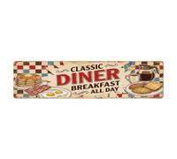 Vintage Signage Classic Diner Breakfast All Day Metal Tin Sign