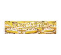 Vintage Signage Fluffy Lemon Meringue Pie Metal Tin Sign