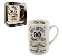 Vintage Signography Range Birthday Mug - 30th Birthday