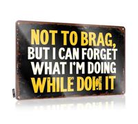 Vintage Signs Metal Can'T Keep Track While Doing It Tin Sign Cool Signs For Bedroom Bar Man Cave Decor(30X40CM)