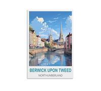 Vintage Signs Metal Signs Berwick upon Tweed Northumberland Funny Vintage Metal Sign Plaqu Poster Wall Art Pub Bar Kitchen Garden Bathroom Home Décor 30x30cm
