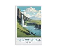Vintage Signs Metal Signs Torc Waterfall Ireland Decorative Wall Art PlaqueRetro Metal Wall Hanging Sign for Bar, Pub, Restaurant, or Home Decor 15x30cm