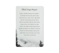 Vintage Signs Retro Aluminum Metal Tin Sign Christian,Third Step Prayer Wall Art Black And White Poster Wall Art Living Room Wall Art Bedroom Wall Decor Print 8X12 Inch