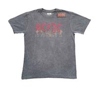 Vintage Silhouettes Snow Wash T Shirt AC/DC Grey M