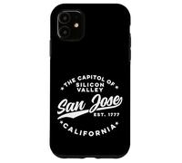 Vintage Silicon Valley San Jose California Retro USA White Case for iPhone 11