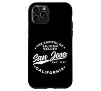 Vintage Silicon Valley San Jose California Retro USA White Case for iPhone 11 Pro