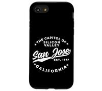 Vintage Silicon Valley San Jose California Retro USA White Case for iPhone SE (2020) / 7 / 8