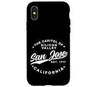 Vintage Silicon Valley San Jose California Retro USA White Case for iPhone X/XS