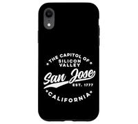 Vintage Silicon Valley San Jose California Retro USA White Case for iPhone XR