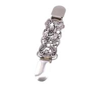 Vintage Silver Alloy Sweater Clip for Women Blouse and Cardigan