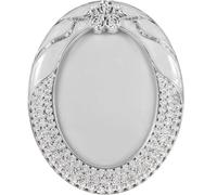Vintage Silver Oval Photo Frames for Tabletop Display 7 Inch Decorative Resin Picture Frame for Cherished Memories