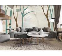 Vintage Simple Hand Painted Tree Leaves 3D Wallpaper Luxury Home Dining Decor Paste Sofa Living Room The Wall for Bedroom Mural-250cm×170cm