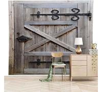 Vintage Simple Wooden Door Creative Art 3D Wallpaper Easy Install Feature Office Living Room Sofa Bedroom TV Background Wall Decoration-250cm×170cm