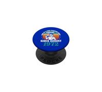 Vintage Since August 1972 One Of A Kind Awesome Dude Drinker PopSockets Adhesive PopGrip