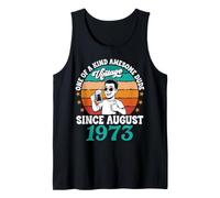 Vintage Since August 1973 One of A Kind Awesome Dude Drinker Tank Top