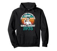 Vintage Since August 1975 One Of A Kind Awesome Dude Drinker Pullover Hoodie