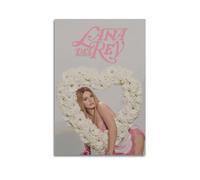 Vintage Singer Lana Del Rey Poster - Canvas Wall Art for Living Room & Bedroom - 12x18inch (30x45cm) Unframed