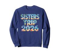 Vintage SISTERS TRIP 2026 Family Girls Vacation Surfing Sweatshirt