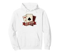 Vintage Six Seven Poker Hand Playing Cards Pullover Hoodie