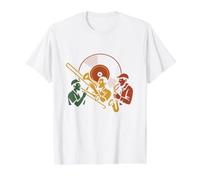 Vintage Ska Horn Trio Value Graphic T-Shirt, Men, White, L