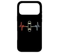 Vintage Skateboard ECG Skateboarding Heartbeat Case for iPhone 17 Pro Max