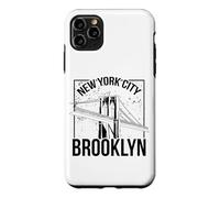 Vintage Sketch New York City Brooklyn Bridge Graphic Design Case for iPhone 11 Pro Max