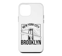Vintage Sketch New York City Brooklyn Bridge Graphic Design Case for iPhone 12 mini