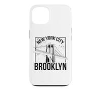Vintage Sketch New York City Brooklyn Bridge Graphic Design Case for iPhone 13