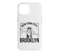 Vintage Sketch New York City Brooklyn Bridge Graphic Design Case for iPhone 14