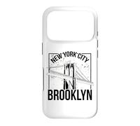 Vintage Sketch New York City Brooklyn Bridge Graphic Design Case for iPhone 17 Pro