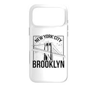 Vintage Sketch New York City Brooklyn Bridge Graphic Design Case for iPhone 17 Pro Max