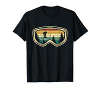 Vintage Skiing Goggle gift Unisex-Adults Retro Vintage Ski Goggle T-Shirt Black S