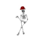 Vintage Skull Brooch Alloy Materials Elegant Gothic Jewelry for Women Secure Clasp Fashion Accessory Gift Ideas Skull Brooch