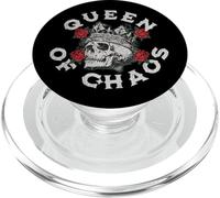 Vintage Skull Crown Design with Roses for Chaos Queens PopSockets PopGrip for MagSafe