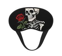Vintage Skull Rosary Sleep Mask Soft Comfortable Eye Mask with Adjustable Strapblackout Eye Sleep Shade Cover for Women Girls Men Travel Yoga Nap Shift Work