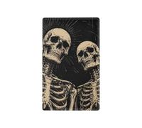 Vintage Skull Skeleton Black Blank Cover Plate for Light Switch, 4.53 x 2.76 Inches, PC Outlet Wall Plate for Unused Switches