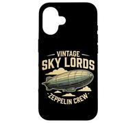 Vintage Sky Lords Zeppelin Crew Steampunk Aviation Case for iPhone 16